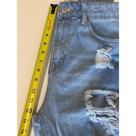 Hammer Los Angeles Womens Jeans 5 Blue High Rise Light Wash Distress Denim - Picture 6 of 9